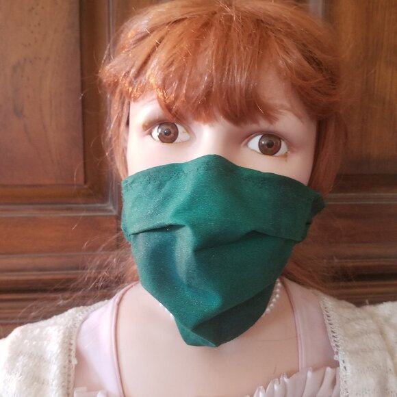 Kid Size Mask w/ Silver & Copper Filters- Green Sp - Picture 1 of 7